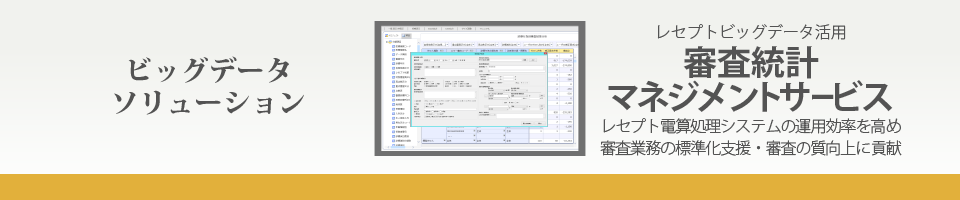 レセプト活用「審査統計マネジメントサービス」