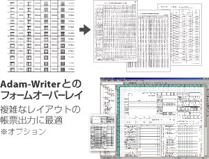 複雑な帳票も高速印刷